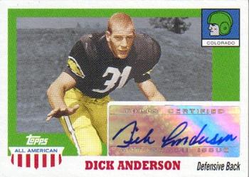 2005 Topps All American - Autographs #A-DA Dick Anderson Front