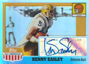 2005 Topps All American - Autographs Chrome Refractors #A-KE Kenny Easley Front