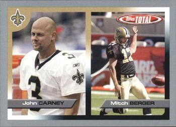2005 Topps Total - Silver #161 John Carney / Mitch Berger Front