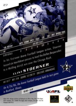 2005 Upper Deck AFL #27 Clint Stoerner Back