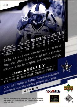 2005 Upper Deck AFL #30 Jason Shelley Back