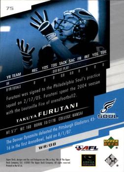 2005 Upper Deck AFL #75 Takuya Furutani Back