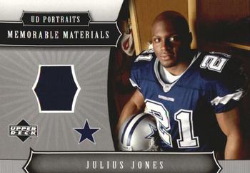 2005 Upper Deck Portraits - Memorable Materials #MM-JJ Julius Jones Front