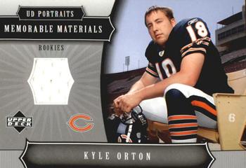2005 Upper Deck Portraits - Memorable Materials #MM-KO Kyle Orton Front