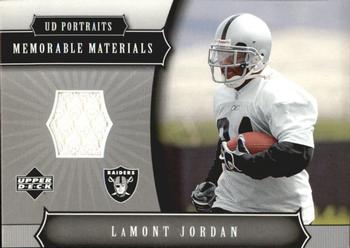 2005 Upper Deck Portraits - Memorable Materials #MM-LJ LaMont Jordan Front