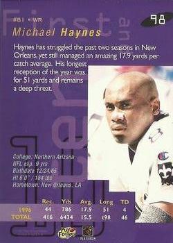 1997 Playoff First & Ten #98 Michael Haynes Back