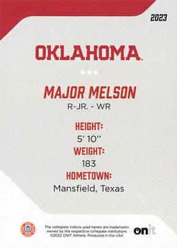 2023 ONIT Athlete Oklahoma Sooners #73 Major Melson Back
