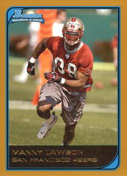 2006 Bowman - Gold #145 Manny Lawson Front