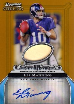 2006 Bowman Sterling - Gold Relic Autographs #BS-EM Eli Manning Front