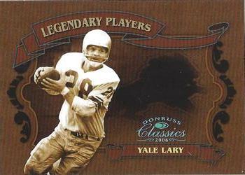 2006 Donruss Classics - Legendary Players Platinum #LP-7 Yale Lary Front