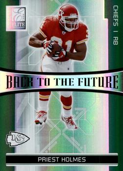 2006 Donruss Elite - Back to the Future Green #BTF-22 Priest Holmes / Larry Johnson Front