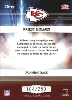 2006 Donruss Elite - Chain Reaction Red #CR-19 Priest Holmes Back