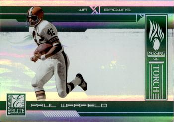 2006 Donruss Elite - Passing the Torch Green #PT-4 Paul Warfield Front