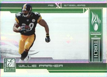 2006 Donruss Elite - Passing the Torch Green #PT-25 Willie Parker / Jerome Bettis Front