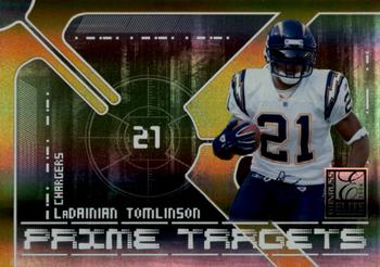2006 Donruss Elite - Prime Targets Gold #PT-1 LaDainian Tomlinson Front