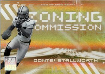2006 Donruss Elite - Zoning Commission Gold #ZC-24 Donte Stallworth Front