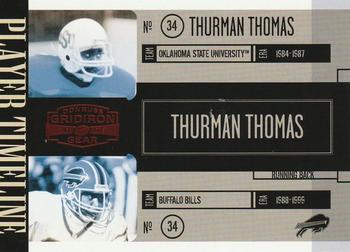 2006 Donruss Gridiron Gear - Player Timeline Red #PT-13 Thurman Thomas Front