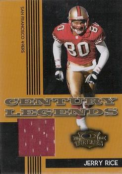 2006 Donruss Threads - Century Legends Materials #CL-9 Jerry Rice Front