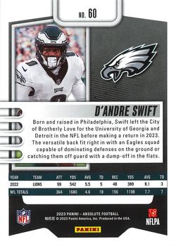 2023 Panini Absolute - Green #60 D'Andre Swift Back