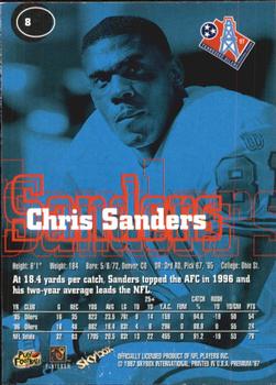 1997 SkyBox Premium #8 Chris Sanders Back