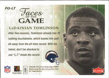 2006 Fleer - Faces of the Game #FG-LT LaDainian Tomlinson Back