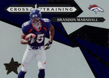 2006 Leaf Rookies & Stars - Crosstraining Blue #CT-2 Brandon Marshall Front