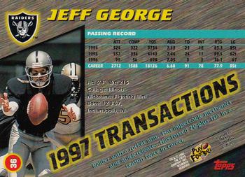 1997 Stadium Club #36 Jeff George Back