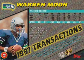 1997 Stadium Club #48 Warren Moon Back