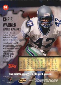1997 Stadium Club #59 Chris Warren Back