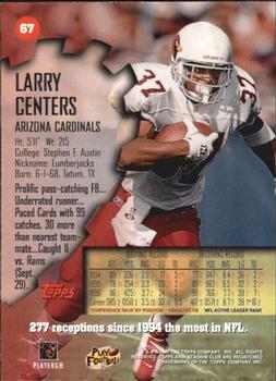 1997 Stadium Club #67 Larry Centers Back