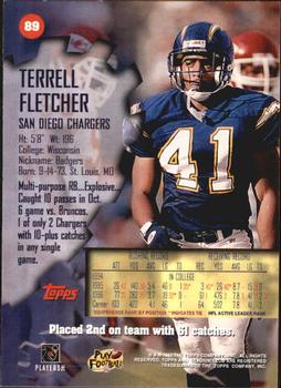1997 Stadium Club #89 Terrell Fletcher Back