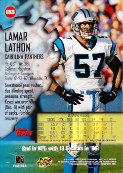 1997 Stadium Club #153 Lamar Lathon Back