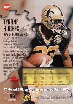 1997 Stadium Club #337 Tyrone Hughes Back