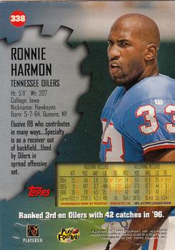 1997 Stadium Club #338 Ronnie Harmon Back