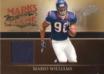 2006 Playoff Absolute Memorabilia - Marks of Fame Materials #MF-45 Mario Williams Front