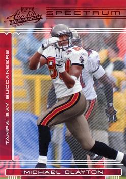 2006 Playoff Absolute Memorabilia - Spectrum Red #142 Michael Clayton Front