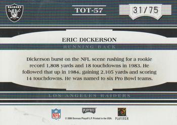 2006 Playoff Absolute Memorabilia - Tools of the Trade Blue #TOT-57 Eric Dickerson Back