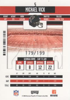 2006 Playoff Contenders - Playoff Ticket #5 Michael Vick Back