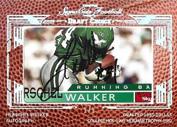 2014 TriStar Signa Cuts Draft Choice - Double-Sided Today's Stars & Back-to-Back #NNO Herschel Walker / Danny White Front