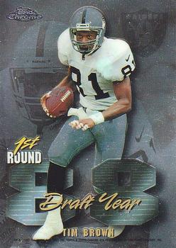 1997 Topps Chrome - Draft Year #DR6 Tim Brown / Michael Irvin Front