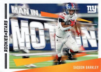 2023 Panini Rookies & Stars - Man In Motion #MM-27 Saquon Barkley Front