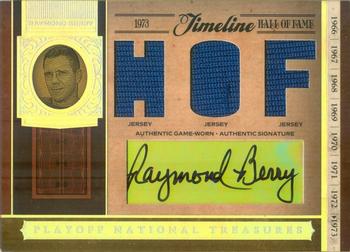 2006 Playoff National Treasures - Timeline Material Signature HOF #TL-RB Raymond Berry Front