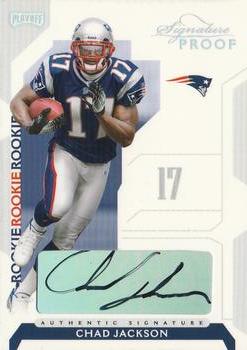 2006 Playoff NFL Playoffs - Signature Proofs Silver #93 Chad Jackson Front