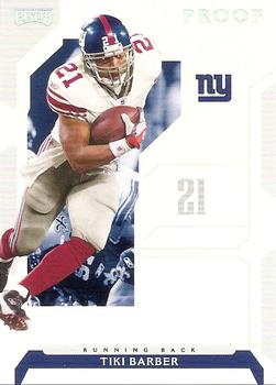 2006 Playoff NFL Playoffs - Silver Proof #63 Tiki Barber Front