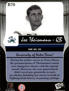 2006 Press Pass Legends - Bronze #B70 Joe Theismann Back