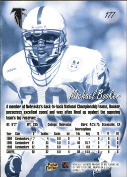 1997 Ultra #177 Michael Booker Back