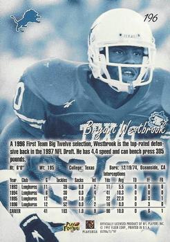 1997 Ultra #196 Bryant Westbrook Back