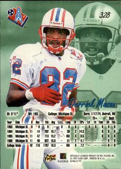 1997 Ultra #328 Derrick Mason Back