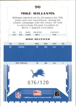 2006 Score - Red #90 Mike Williams Back