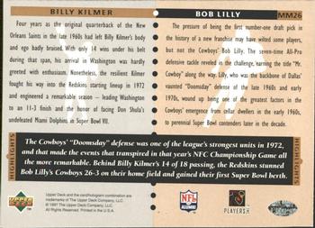 1997 Upper Deck Legends - Marquee Matchups #MM26 Bob Lilly / Billy Kilmer Back